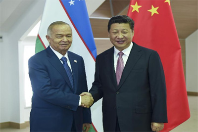 Uzbek President holds talks with his Chinese counterpart