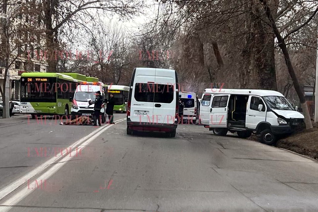 Fatal road accident on Buyuk Ipak Yuli street in Tashkent
