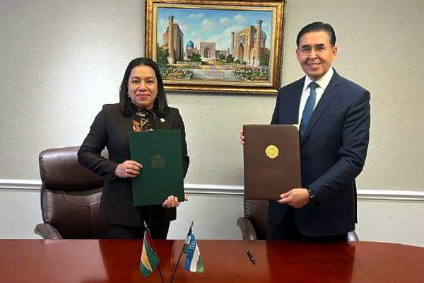 Uzbekistan establishes diplomatic relations with the Cooperative Republic of Guyana
