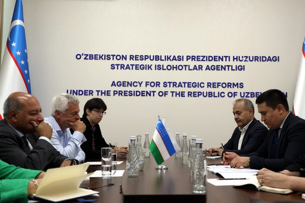 Meeting takes place with Advisor to the President of Uzbekistan at the Agency for Strategic Reforms