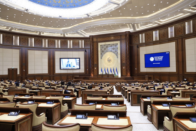 Oliy Majlis Senatining uchinchi yalpi majlisi boshlandi