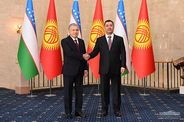 A solemn welcoming ceremony of Uzbekistan Leader takes place