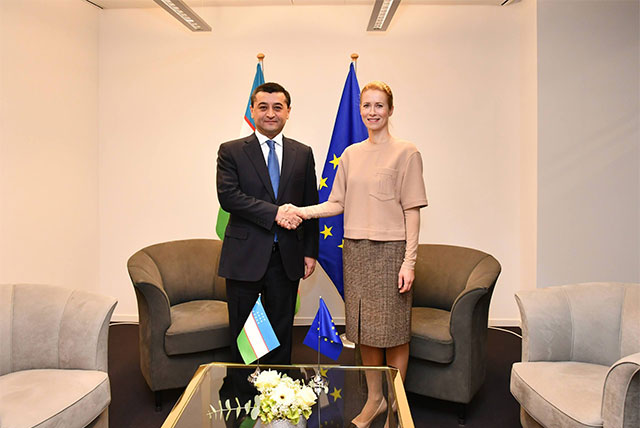 Uzbek Foreign Minister Meets with EU High Representative Kaja Kallas