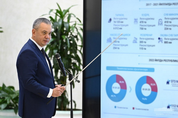 Drinking water supply projects presented to Uzbek President