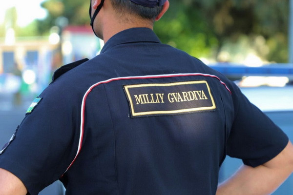A National Guard member was injured while trying to break up a fight among schoolchildren.