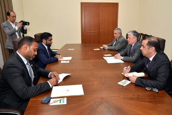 Deputy Foreign Minister holds a meeting with the Ambassador of UAE