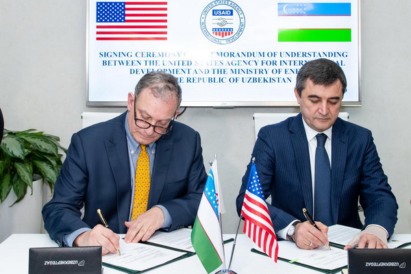 Ўзбекистон энергетика вазирлиги ва USAID ўртасида ўзаро англашув меморандуми имзоланди