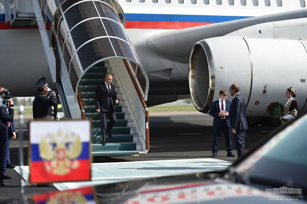 Russian President arrives in Samarkand