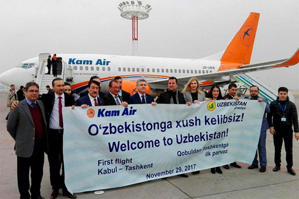 Kam Air carries out first flight on route Kabul-Tashkent