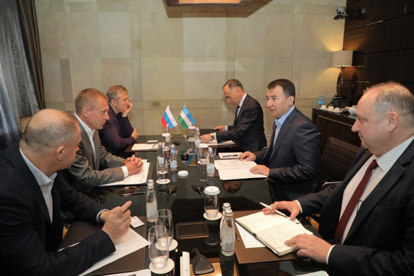 A delegation of Uzbekistan holds a number of meetings with the heads of large Russian companies