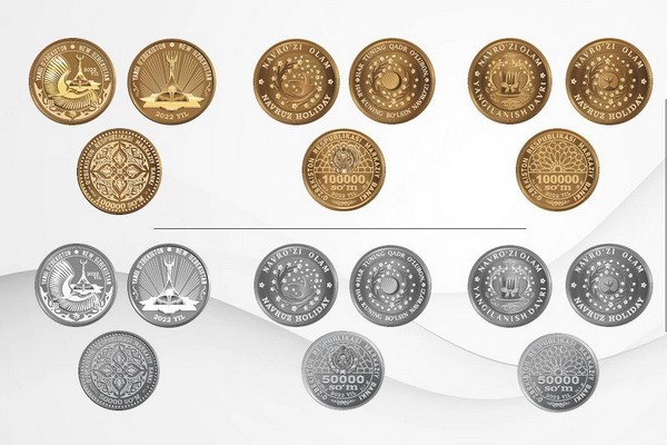 The sale of gold and silver commemorative coins dedicated to the theme of "New Uzbekistan" and "Navruz" is launched30/03/2022 11:34