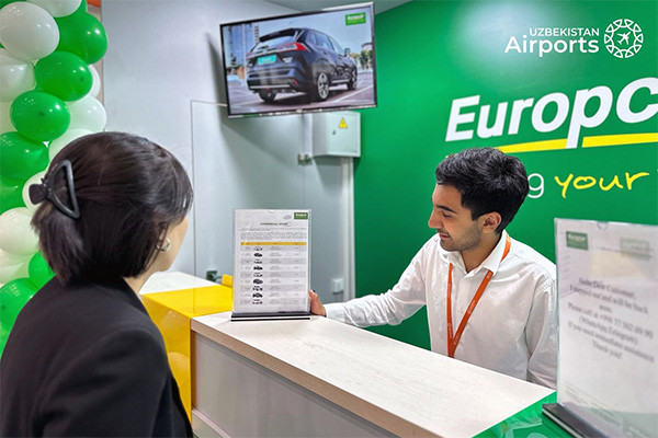 В аэропорту Ташкента открылась стойка аренды автомобилей под брендом Europcar