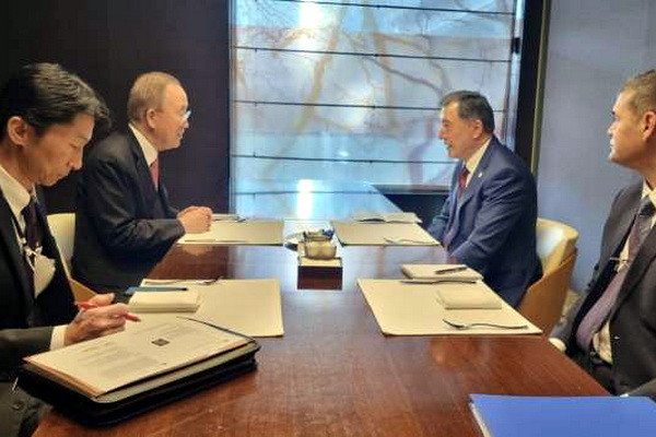 Vladimir Norov meets with Chairman of the Assembly of the Global Green Growth Institute Ban Ki-moon