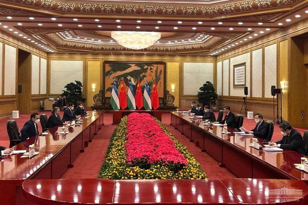 The heads of Uzbekistan and China hold talks in Beijing