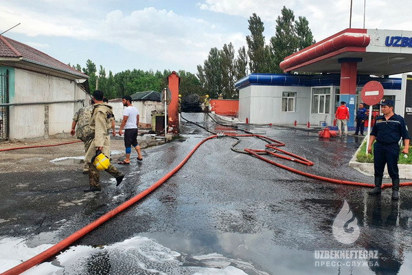 Uzbekneftegaz: as a result of the fire at the gas station "Kokand-2" no one was injured