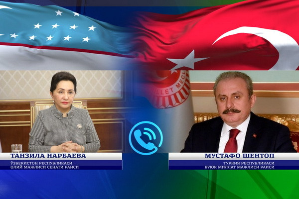The heads of the parliaments of Uzbekistan and Turkey hold a telephone conversation