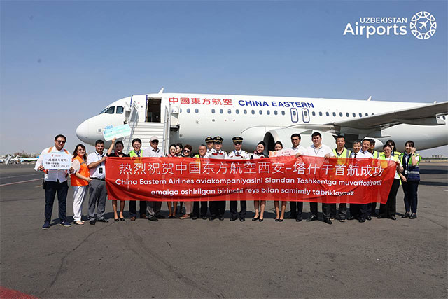 China Eastern Airlines Launches Regular Flights Between Xi’an and Tashkent
