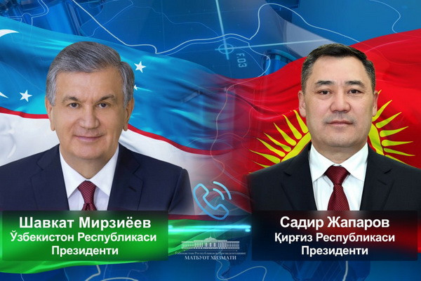 President of Uzbekistan holds phone conversation with President of Kyrgyzstan
