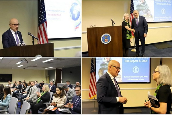 The US Department of Labor praised progress in eliminating child labor in Uzbekistan