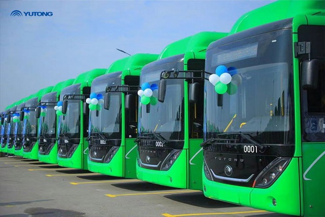 Фергана получила 12 новых автобусов YUTONG