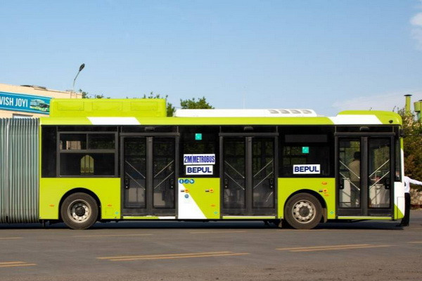 A metrobus on the route "Yunusabad 12 block - Shakhristan metro" is being launched in Tashkent