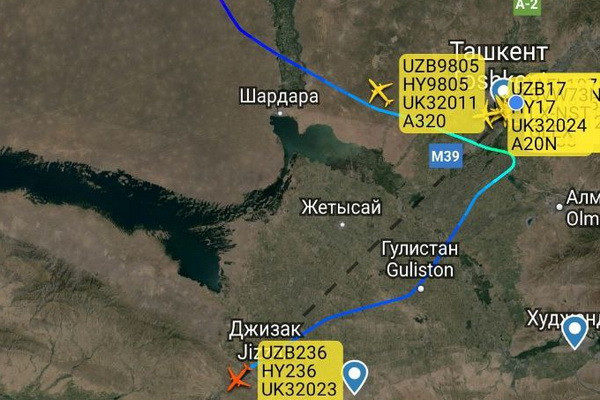 Гроза в Ташкенте стала причиной ухода нескольких рейсов на запасные аэродромы