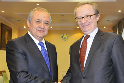 Abdulaziz Kamilov holds talks with Belgian envoy