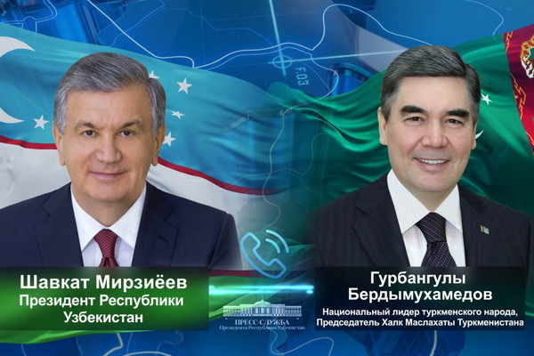 Президент Узбекистана и Национальный лидер туркменского народа с удовлетворением отметили динамичное развитие двусторонних отношений