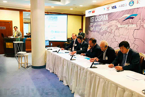 АО «Узбекистан темир йуллари» принимает участие в выставке и конференции Caspian Ports and Shipping 2019