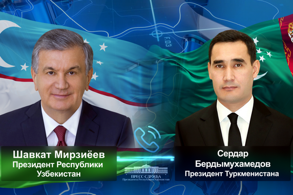 President of Uzbekistan and the National Leader of the Turkmen people hold a phone call