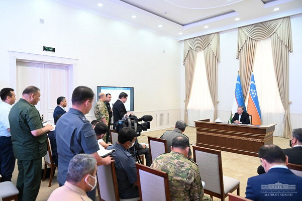 President Shavkat Mirziyoyev is in the city of Nukus