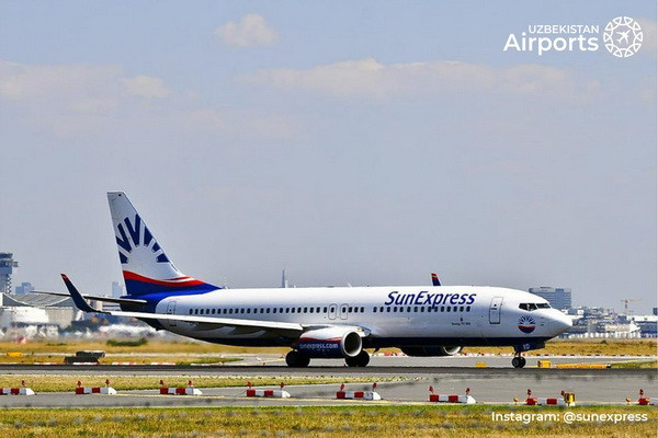 Авиакомпания Sunexpress запускает рейсы из Измира в Самарканд