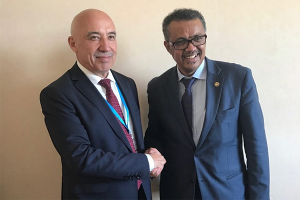 Minister of Health of Uzbekistan meets with new WHO Director-General