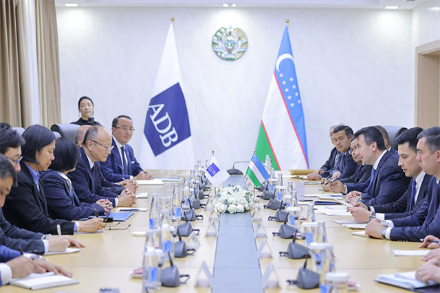 Jamshid Khodjaev Discusses New Projects and 2030 Strategy with ADB