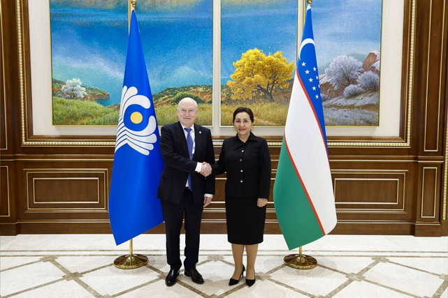 Chair of the Senate of Uzbekistan meets with the CIS Secretary-General