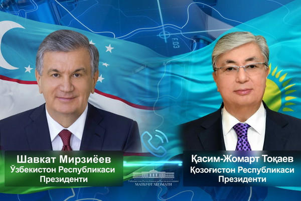 Presidents of Uzbekistan, Kazakhstan discuss current issues of bilateral and regional agenda