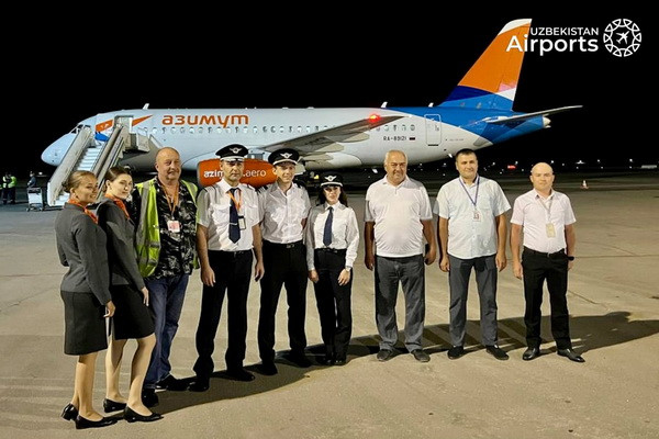 Авиакомпания «Азимут» связала прямым авиасообщением Минеральные Воды и Ургенч