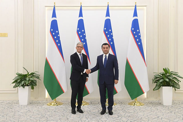 Uzbek Foreign Minister Receives Credentials from New Danish …
