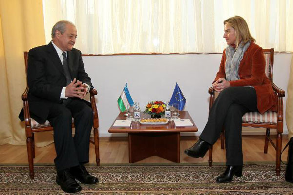 Uzbek FM holds talks with Federica Mogherini