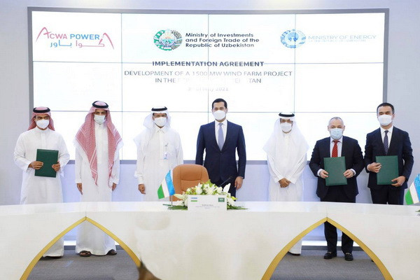 The largest wind farm to be built in Karakalpakstan