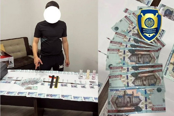 Man prints counterfeit money in Tashkent
