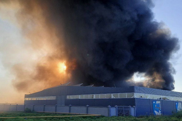 Fire breaks out near Karshi International Airport