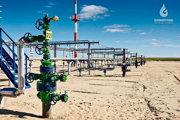 Uzbekneftegaz: 557.3 million cubic meters of natural gas, 6.9 thousand tons of gas condensate and 1.3 thousand tons of oil were additionally produced in 1Q
