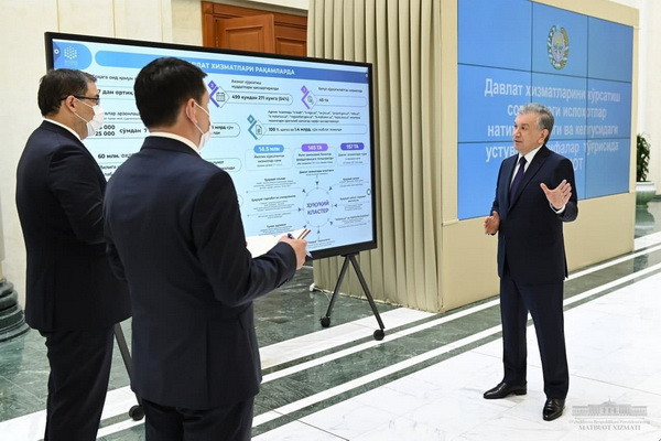 Effectiveness of reforms in public services presented to Uzbek leader