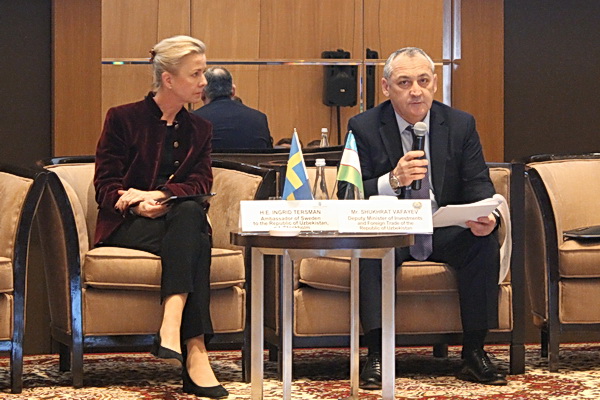 Прошел бизнес-форум с участием деловых кругов Узбекистана и Швеции