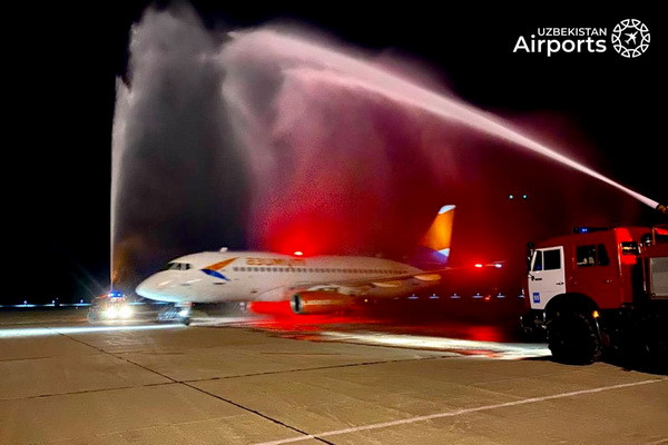 Azimuth Airlines for the first time started regular flights to Navoi