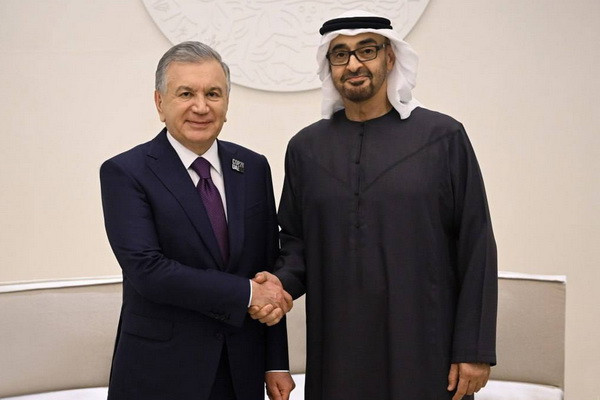 Leaders of Uzbekistan and UAE discuss issues of further enhancing the multifaceted partnership