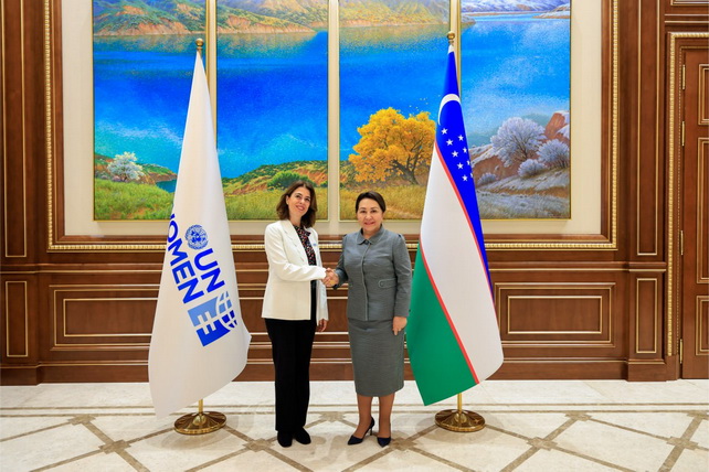 Tanzila Narbayeva Discusses Strengthening Gender Equality in Uzbekistan with UN Women