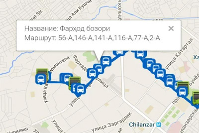 Tashkent citizen now can truck buses with help of mobile app
