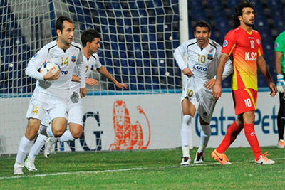 Bunyodkor play a 1-1 draw with Foolad Khouzestan